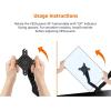 imageAmazon Basics Adjustable Dual Computer Monitor Arm Mount Holds up to 32quot Monitors BlackDual