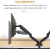 imageAmazon Basics Adjustable Dual Computer Monitor Arm Mount Holds up to 32quot Monitors BlackDual