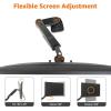 imageAmazon Basics Adjustable Dual Computer Monitor Arm Mount Holds up to 32quot Monitors BlackSingle