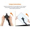 imageAmazon Basics Adjustable Dual Computer Monitor Arm Mount Holds up to 32quot Monitors BlackSingle