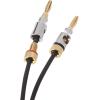 imageAmazon Basics Banana Plug 16AWG Speaker Cable Wire CL2 Rated with GoldPlated BananaTip Plugs 4mm 999 OxygenFree Stranded Copper Wire 6 foot Black6 Foot