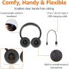 imageAmazon Basics Bluetooth Headphones Wireless with Microphone On Ear 35 Hour Playtime Foldable One Size Collapsible Travel Friendly Black