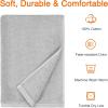 imageAmazon Basics Cotton Washcloths QuickDry 12quot x 12quot 12Pack WhitePlatinum