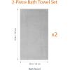 imageAmazon Basics Cotton Washcloths QuickDry 12quot x 12quot 12Pack WhitePlatinum