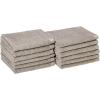 imageAmazon Basics Cotton Washcloths QuickDry 12quot x 12quot 12Pack WhitePlatinum