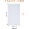 imageAmazon Basics Cotton Washcloths QuickDry 12quot x 12quot 12Pack WhiteWhite