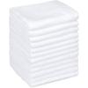 imageAmazon Basics Cotton Washcloths QuickDry 12quot x 12quot 12Pack WhiteWhite