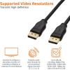 imageAmazon Basics DisplayPort to DisplayPort HD Display Cable  6 ft 52 count Black10Pack