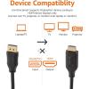 imageAmazon Basics DisplayPort to HDMI Cable UniDirectional 4K30Hz 1920x1200 1080p 6 ft Black120Pack