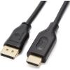 imageAmazon Basics DisplayPort to HDMI Cable UniDirectional 4K30Hz 1920x1200 1080p 6 ft Black1Pack