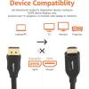 imageAmazon Basics DisplayPort to HDMI Cable UniDirectional 4K30Hz 1920x1200 1080p 6 ft Black1Pack