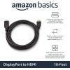 imageAmazon Basics DisplayPort to HDMI Cable UniDirectional 4K30Hz 1920x1200 1080p 6 ft Black5Pack