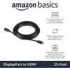 imageAmazon Basics DisplayPort to HDMI Cable UniDirectional 4K30Hz 1920x1200 1080p 6 ft Black5Pack