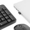 imageAmazon Basics Ergonomic Wireless Keyboard and Mouse Combo for Comfortable PC and Laptop Use 24 GHz USB Black