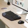 imageAmazon Basics Ergonomic Wireless Keyboard and Mouse Combo for Comfortable PC and Laptop Use 24 GHz USB Black