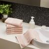 imageAmazon Basics FadeResistant 100 Cotton Washcloth 12 Pack 12quotx12quot TealBlush Pink