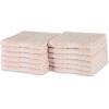 imageAmazon Basics FadeResistant 100 Cotton Washcloth 12 Pack 12quotx12quot TealBlush Pink