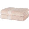 imageAmazon Basics FadeResistant 100 Cotton Washcloth 12 Pack 12quotx12quot TealBlush Pink