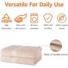imageAmazon Basics FadeResistant 100 Cotton Washcloth 12 Pack 12quotx12quot TealBlush Pink