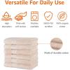 imageAmazon Basics FadeResistant 100 Cotton Washcloth 12 Pack 12quotx12quot TealBlush Pink