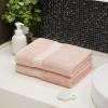 imageAmazon Basics FadeResistant 100 Cotton Washcloth 12 Pack 12quotx12quot TealBlush Pink