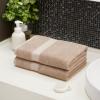 imageAmazon Basics FadeResistant 100 Cotton Washcloth 12 Pack 12quotx12quot TealTaupe