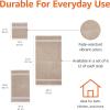 imageAmazon Basics FadeResistant 100 Cotton Washcloth 12 Pack 12quotx12quot TealTaupe