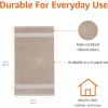 imageAmazon Basics FadeResistant 100 Cotton Washcloth 12 Pack 12quotx12quot TealTaupe