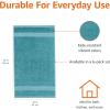 imageAmazon Basics FadeResistant 100 Cotton Washcloth 12 Pack 12quotx12quot TealTeal