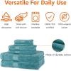 imageAmazon Basics FadeResistant 100 Cotton Washcloth 12 Pack 12quotx12quot TealTeal
