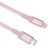 imageAmazon Basics Fast Charging USBC to Lightning iPhone Charger Cable Nylon Braided Cord MFi Certified Compatible Charger for Apple iPhone 14 13 12 11 X Xs Pro Pro Max Plus iPad 6 feet Dark GrayRose Gold