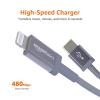 imageAmazon Basics Fast Charging USBC to Lightning iPhone Charger Cable Nylon Braided Cord MFi Certified Compatible Charger for Apple iPhone 14 13 12 11 X Xs Pro Pro Max Plus iPad 6 feet Dark GrayDark Gray