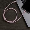 imageAmazon Basics Fast Charging USBC to Lightning iPhone Charger Cable Nylon Braided Cord MFi Certified Compatible Charger for Apple iPhone 14 13 12 11 X Xs Pro Pro Max Plus iPad 6 feet Dark GrayRose Gold
