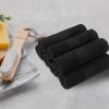 imageAmazon Basics Fast Drying Cotton Washcloths for Bathroom Machine Washable Soft and Absorbent 12 x 12 in White 60 PackBlack
