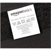 imageAmazon Basics Fast Drying Cotton Washcloths for Bathroom Machine Washable Soft and Absorbent 12 x 12 in White 60 PackBlack