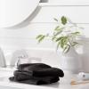 imageAmazon Basics Fast Drying Cotton Washcloths for Bathroom Machine Washable Soft and Absorbent 12 x 12 in White 60 PackBlack