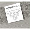 imageAmazon Basics Fast Drying Cotton Washcloths for Bathroom Machine Washable Soft and Absorbent 12 x 12 in White 60 PackGray