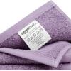 imageAmazon Basics Fast Drying Cotton Washcloths for Bathroom Machine Washable Soft and Absorbent 12 x 12 in White 60 PackLavender