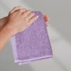imageAmazon Basics Fast Drying Cotton Washcloths for Bathroom Machine Washable Soft and Absorbent 12 x 12 in White 60 PackLavender