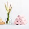 imageAmazon Basics Fast Drying Cotton Washcloths for Bathroom Machine Washable Soft and Absorbent 12 x 12 in White 60 PackPetal Pink  Lavender  White