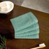 imageAmazon Basics Fast Drying Cotton Washcloths for Bathroom Machine Washable Soft and Absorbent 12 x 12 in White 60 PackSeafoam Green  Ice Blue  White