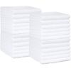 imageAmazon Basics Fast Drying Cotton Washcloths for Bathroom Machine Washable Soft and Absorbent 12 x 12 in White 60 PackWhite