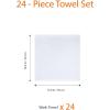 imageAmazon Basics Fast Drying Cotton Washcloths for Bathroom Machine Washable Soft and Absorbent 12 x 12 in White 60 PackWhite