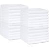 imageAmazon Basics Fast Drying Cotton Washcloths for Bathroom Machine Washable Soft and Absorbent 12 x 12 in White 60 PackWhite