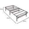 imageAmazon Basics Foldable Metal Platform Bed Frame with Tool Free Setup 14 Inches High Sturdy Steel Frame No Box Spring Needed Twin XL BlackBlack