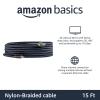 imageAmazon Basics HDMI Cable 10ft 4K HDMI 20 Cord 18Gbps NylonBraided 4K60Hz 2160p 48 bit Compatible with TVPS5XboxRoku Black ampamp BlueBlack