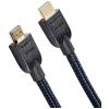 imageAmazon Basics HDMI Cable 10ft 4K HDMI 20 Cord 18Gbps NylonBraided 4K60Hz 2160p 48 bit Compatible with TVPS5XboxRoku Black ampamp BlueBlack