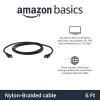 imageAmazon Basics HDMI Cable 10ft 4K HDMI 20 Cord 18Gbps NylonBraided 4K60Hz 2160p 48 bit Compatible with TVPS5XboxRoku Black ampamp BlueBlack