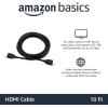 imageAmazon Basics HDMI Cable 6ft 4K60Hz HighSpeed 4K HDMI 20 Cord 18Gbps 2160p 48 bit Compatible with TVPS5XboxRoku Black10 Feet