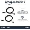 imageAmazon Basics HDMI Cable 6ft 4K60Hz HighSpeed 4K HDMI 20 Cord 18Gbps 2160p 48 bit Compatible with TVPS5XboxRoku Black10 Feet